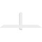 Ekena Millwork Eugene Architectural Grade PVC Gable Bracket, 60"W x 22 1/2"H x 2"D x 4"F, 9/12 Pitch GBP060X23X0204EUG00 - alternate 2